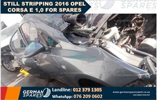 WE STILL STRIPPING A 2016 OPEL CORSA E 1.0  FOR USED SPARES  