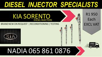 TESTED KIA SORENTO DIESEL INJECTORS FOR SALE OR TO RECON