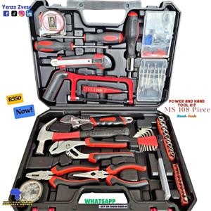 Hand Tool box 108-piece General Household Repair Tool Kit! 