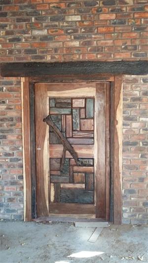 Solid sleeper wood doors