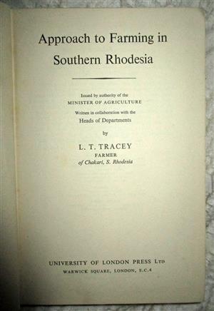 Approach to Farming in Southern Rhodesia  1953