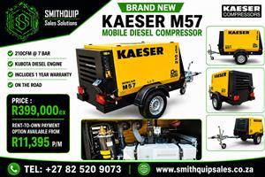 2026 Kaeser 210cfm Mobile Diesel Compressor