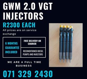 GWM 2.0 VGT INJECTORS FOR SALE WITH WARRANTY 