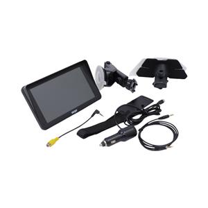 TARGA 7-Inch Portable Headrest Media Player with Built-In Speaker, Bluetooth, Android Auto, Apple CarPlay, SD/USB