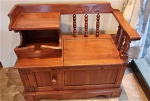 Vintage telephone table