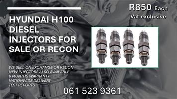 HYUNDAI H100 DIESEL INJECTORS -FREE COURIER NATIONWIDE