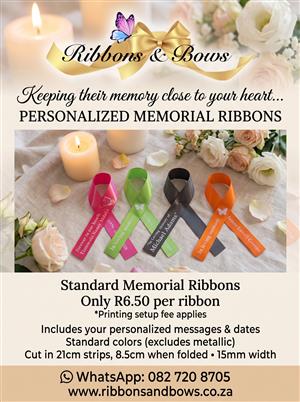 Custom-made Memorial Ribbons