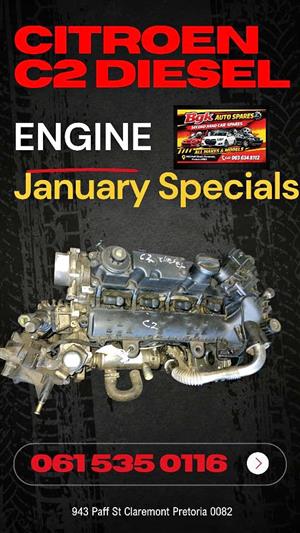 Citroen c2 diesel 10FD engine For sale