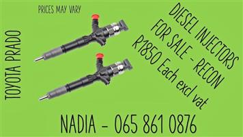 TOYOTA PRADO BEST QUALITY RECONDITIONED DIESEL INJECTORS FOR SALE