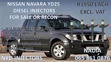 DIESEL INJECTORS FOR SALE FOR NISSAN NAVARA YD25