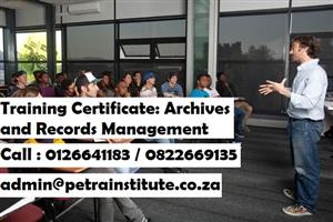 Further Education and Training Certificate: Archives and Records Management