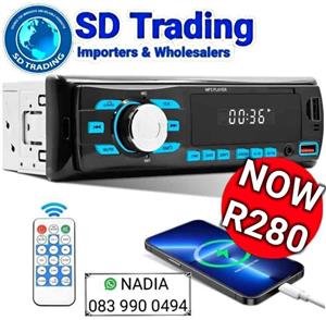 Single Din Stereo Car Radio with Remote Control