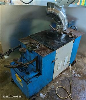 Used sheet metal elbow machine. Selling as is.