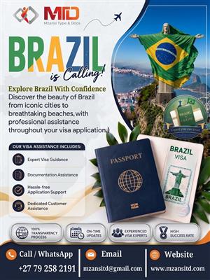 Discover Brazil with Professional Tourist Visa Assistance