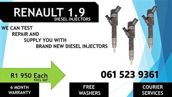 DIESEL INJECTORS FOR RENAULT 1.9 WITH REPORTS FOR SALE