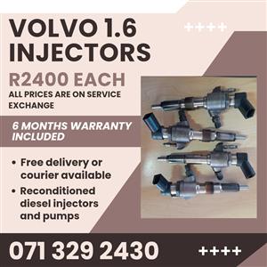 VOLVO 1.6 INJECTORS FOR SALE WITH WARRANTY 