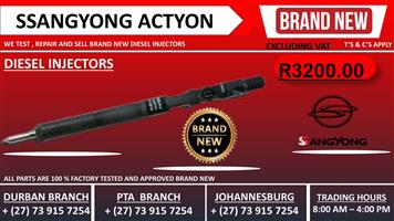 Ssangyong Actyon (BRAND NEW)Diesel Injectors 