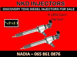 DICOVERY TDV8 DIESEL INJECTORS FOR SALE ON SERVICE EXCHANGE OR RECONDITIONING