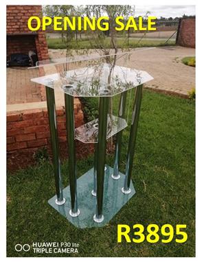 6 Leg Silver Tubes Pulpits Opening Sale
