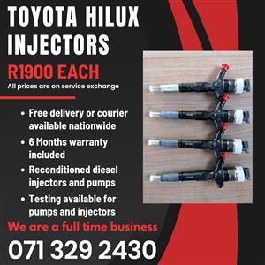 TOYOTA HILUX INJECTORS FOR SALE WITH WARRANTY 