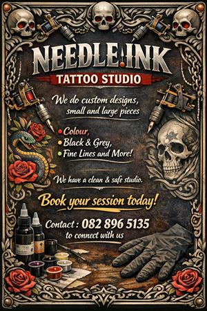 Needle Ink Tattoo Studio - we do custom designs 