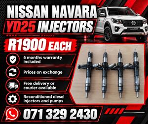 NISSAN NAVARA YD25 INJECTORS FOR SALE WITH WARRANTY 