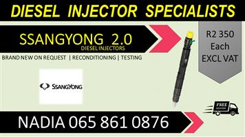 2.0 SSANGYONG DIESEL INJECTORS FOR SALE OR TO RECON