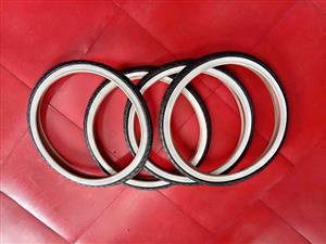 Tyres BMX Stance  20 x 1.50 White Wall R 225.00 each but take x 2 tyres