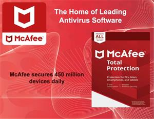 McAFEE TOTAL PROTECTION for WINDOWS or MAC  | GENUINE SOFTWARE