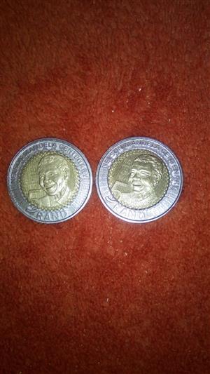 Mandela R5 Coins