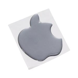 Silver Apple 3D Gel Dome Sticker