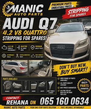 Q7 4.2 V8 QUATTRO STRIPPING FOR SPARES 