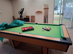 Pool table with accessories