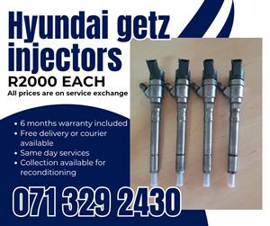 HYUNDAI GETZ DIESEL INJECTORS FOR SALE WITH WARRANTY