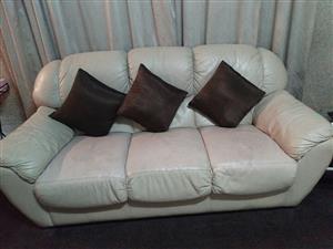 Leather lounge suite for sale 