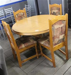 5 PIECE BROWN DINING ROOM SUITE S063586A