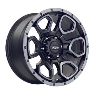 17″ A-Line Summit 5/150 Satin Black Smoke Tint Alloy Wheels