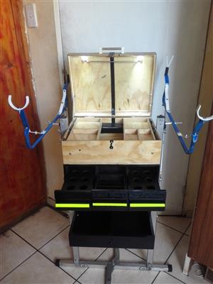 fishing box stand