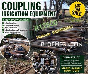 Gold coupling irrigation pipes