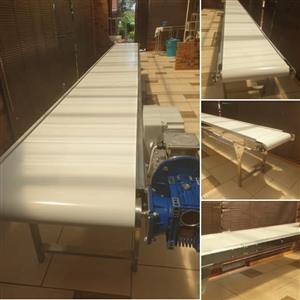Stainless steel food‑grade conveyor systems available—special