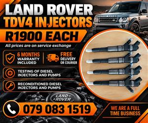 LAND ROVER TDV4 INJECTORS FOR SALE 