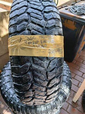 4x Bakkie of Cruiser 16 tyres 