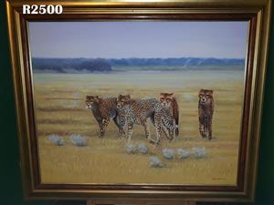 Filipe Aleixo Cheetahs Painting (1190 x 990)