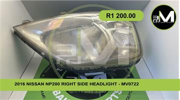 2016 NISSAN NP200 SIDE HEADLIGHT - MV0722