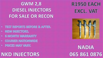 DIESEL INJECTORS FOR SALE GWM 2.8 - RELAIBLE