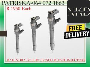 MAHINDRA BOLERO BOSCH DIESEL INJECTORS FOR SALE OR TO RECON