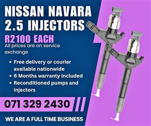NISSAN NAVARA 2.5 INJECTORS FOR SALE WITH WARRANTY INCLUDED