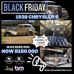 Vintage Motors Presents the 1938 Chrysler 8