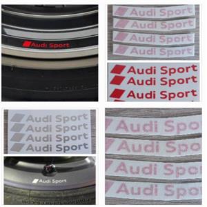 Audi Sport wheel rim stickers decals sets