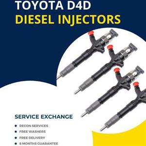 TOYOTA D4D DIESEL INJECTORS 